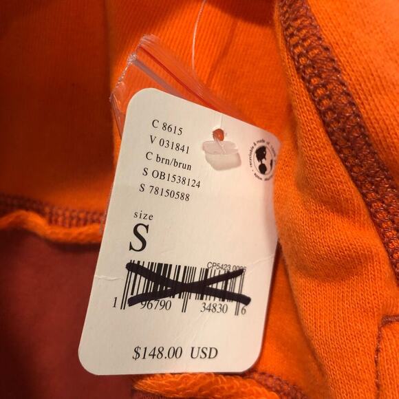 Free People Women's Freda Polo Tunic in Orange Combo Size S - Picture 9 of 10